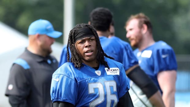 Detroit Lions running back Jahmry Gibbs